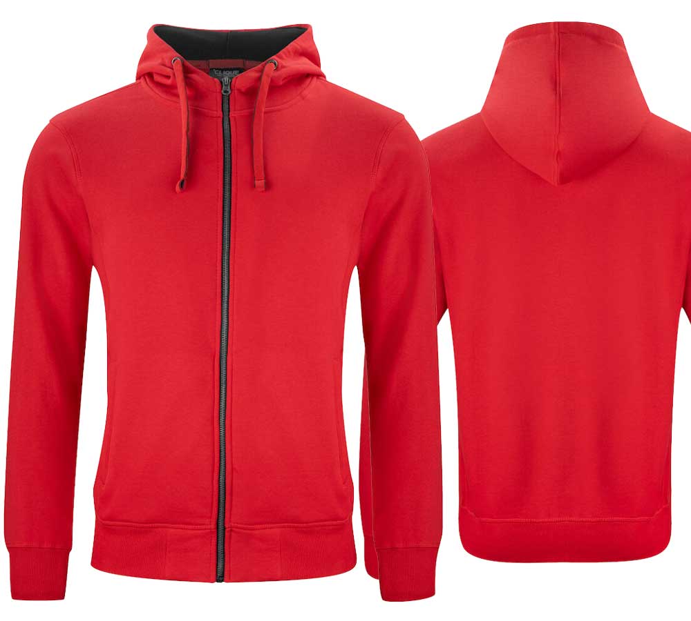 Hooded jackets red