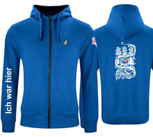 Load image into Gallery viewer, Premium Hooded Jacket Unisex Royal Blue
