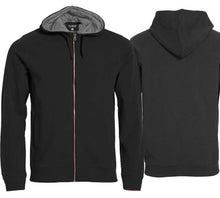 Charger l&#39;image dans la galerie, Veste à capuche Premium unisexe noire
