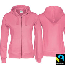 Lade das Bild in den Galerie-Viewer, Kapuzenjacke Damen Pink, Fairtrade
