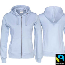 Charger l&#39;image dans la galerie, Kapuzenjacke Damen Sky Blue, Fairtrade
