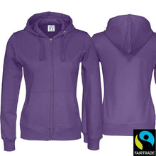 Carica l&#39;immagine nel visualizzatore di Gallery, Kapuzenjacke Damen Violette, Fairtrade
