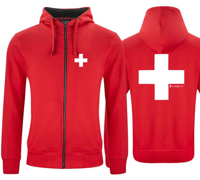 Swiss cross hooded jacket ♂♀
