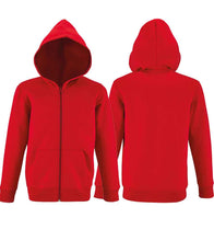 Carica l&#39;immagine nel visualizzatore di Gallery, Kids Kapuzenjacke Rot mit Scherenschnitt
