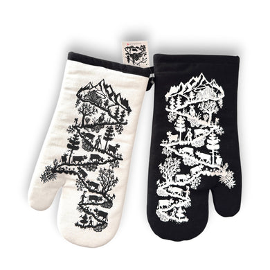 Küchenhandschuh Paar Scherenschnitt