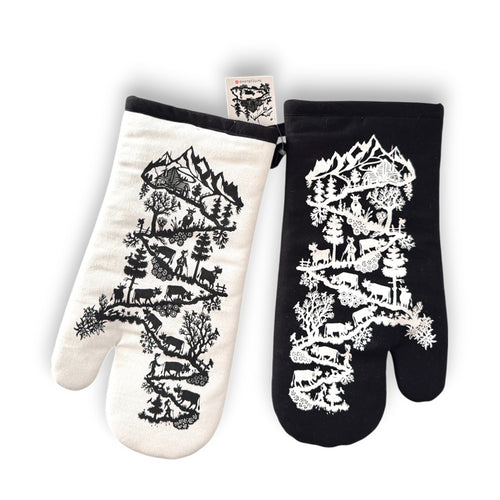 Küchenhandschuh Paar Scherenschnitt