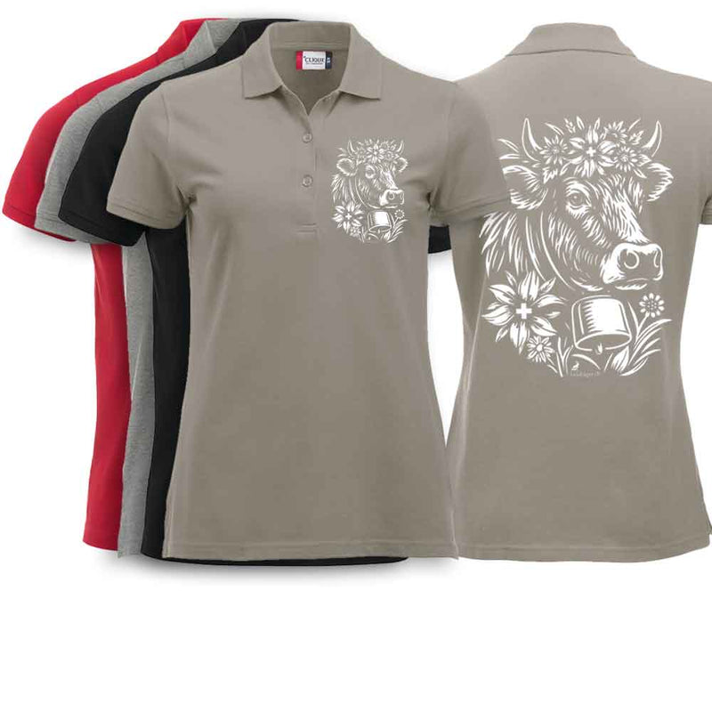 Polo Damen Alpen-Kuh