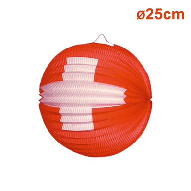 Lampion rund Schweizerkreuz ø 25 cm