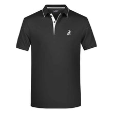 Lade das Bild in den Galerie-Viewer, Landjaeger-Style-Poloshirt-Schwarz-Weiss-Landjaeger.ch
