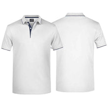 Load image into Gallery viewer, Classic polo shirt with contrasting stripes
