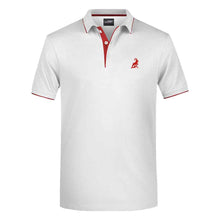 Lade das Bild in den Galerie-Viewer, Landjaeger-Style-Poloshirt-Weiss-Rot-Landjaeger.ch
