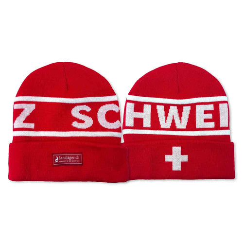 Gestrickte Mütze SCHWEIZ
