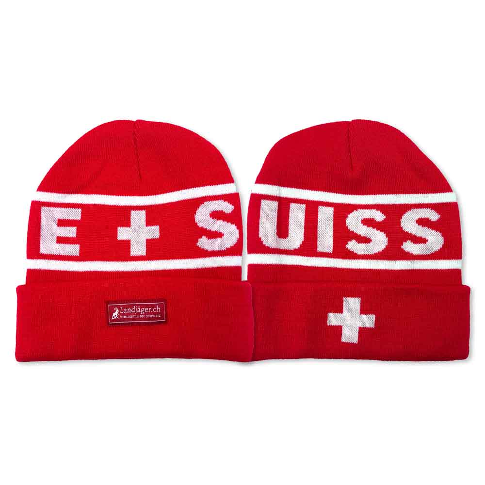 Gestrickte Mütze SUISSE