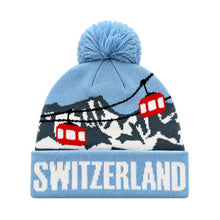 Charger l'image dans la galerie, Bonnet tricoté « Switzerland » avec des motifs suisses
