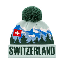 Charger l'image dans la galerie, Bonnet tricoté « Switzerland » avec des motifs suisses
