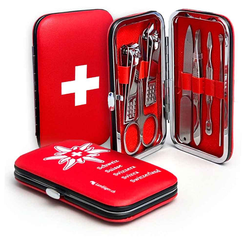 Reise Nagelpflege-Tool Edelweiss mit Schweizerkreuz