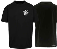 Load image into Gallery viewer, Oversize t-Shirt Edelweiss, Schwarz, Brust 
