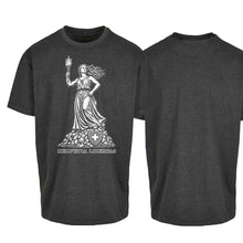 Charger l'image dans la galerie, Oversize T-Shirt Helvetia Libertas, Graumeliert, Brust
