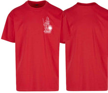 Load image into Gallery viewer, Oversize T-Shirt in Rot mit Helvetia

