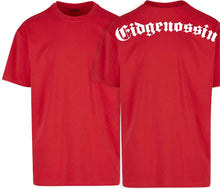 Carica l&#39;immagine nel visualizzatore di Gallery, Spezial Oversize T-Shirt Rot mit Text Eidgenossin
