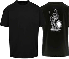 Load image into Gallery viewer, Oversize T-Shirt in Schwarz mit Helvetia

