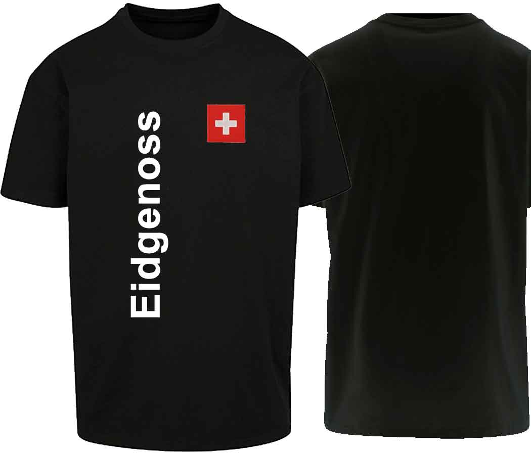 Oversize T-Shirt Schweizerkreuz 2.0 Black Edition