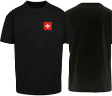 Lade das Bild in den Galerie-Viewer, Oversize T-Shirt Schweizerkreuz 2.0 Black Edition
