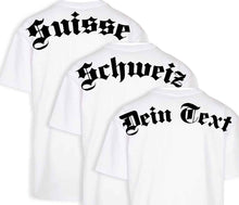 Load image into Gallery viewer, Spezial Oversize T-Shirt Weiss mit deinem Text
