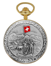 Lade das Bild in den Galerie-Viewer, Taschenuhr Bolux P-02-B Fahnenschwinger &amp; Alphorn

