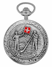 Load image into Gallery viewer, Taschenuhr Bolux P-26-S Fahnenschwinger &amp; Alphorn
