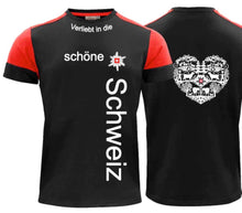 Load image into Gallery viewer, T-Shirt Herren Printer Prime Schwarz Rot Personalisiert
