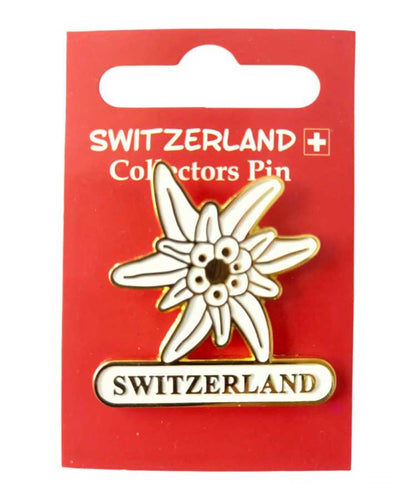 Ansteck Pin Edelweiss / Switzerland