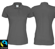 Load image into Gallery viewer, Polo Women Grau, Fairtrade
