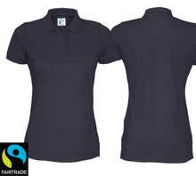 Carica l&#39;immagine nel visualizzatore di Gallery, Polo Women Navy, Fairtrade
