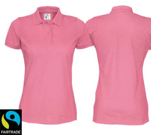 Charger l&#39;image dans la galerie, Polo Women Pink, Fairtrade
