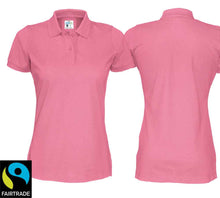 Load image into Gallery viewer, Polo Women Pink, Fairtrade
