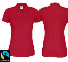 Carica l&#39;immagine nel visualizzatore di Gallery, Polo Women Rot, Fairtrade
