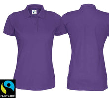 Carica l&#39;immagine nel visualizzatore di Gallery, Polo Women Violette, Fairtrade
