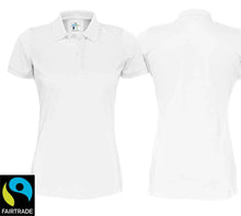 Load image into Gallery viewer, Polo Women Weiss, Fairtrade
