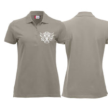 Charger l&#39;image dans la galerie, Polo Damen Silber mit Schweizer Kuh
