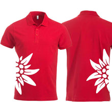 Load image into Gallery viewer, Edelweiss Polo, Rot, Seite
