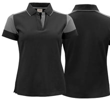 Carica l&#39;immagine nel visualizzatore di Gallery, Polo Activewear Damen Schwarz Grau
