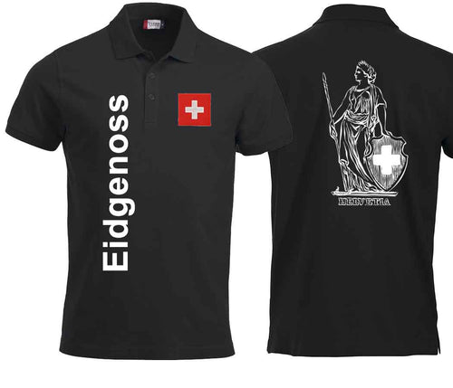 Polo Unisex Helvetia Black Edition