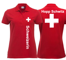 Charger l&#39;image dans la galerie, Polo Women Schweizerkreuz Hopp Schwiiz
