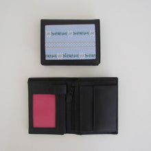 Load image into Gallery viewer, Portemonnaie Edelweiss Blau Hochformat
