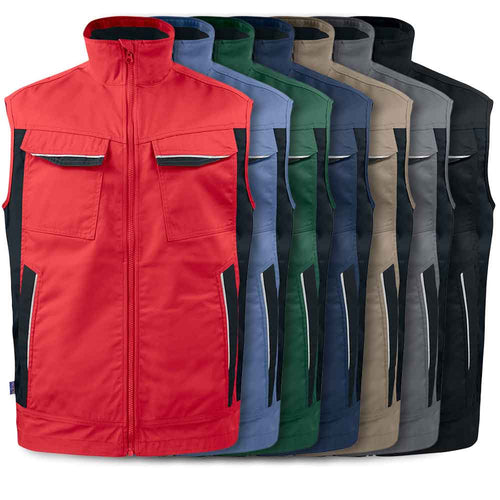 Projob UNPADDED work vest with contrasting elements