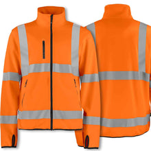 Load image into Gallery viewer, Projob leichte Warnschutz Softshell Jacke Klasse 3
