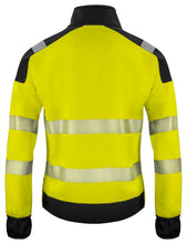 Load image into Gallery viewer, Projob Full Zip Sweat Jacke gelbschwarz hinten
