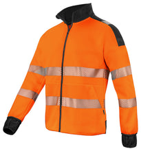 Load image into Gallery viewer, Projob Full Zip Sweat Jacke orange schwarz aktion
