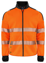 Load image into Gallery viewer, Projob Full Zip Sweat Jacke orange schwarz vorne
